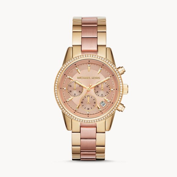 Michael Kors | Accessories | Michael Kors Ritz Chronograph 2 Tones ...